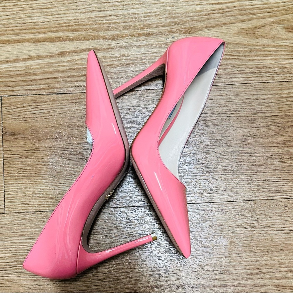 PRADA Pink Patent Leather Pump Heels - Picture 10 of 16